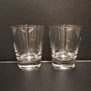 Signed Crystal Clear Glass Tumbler Set / Schott Zwiesel